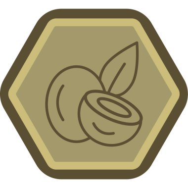 Bir çiçek simgesinin vektör illüstrasyonu