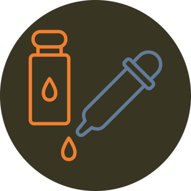 şişe damlası simgesi, vektör illüstrasyonu