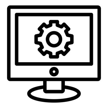 Web tasarımı ve geliştirme vektörü simgesi