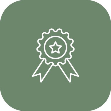 Rozet, kurdele, vektör simgesi