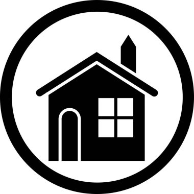 Ev. Web simgesi basit tasarım