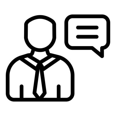 Sohbet simgesi vektör illüstrasyonu