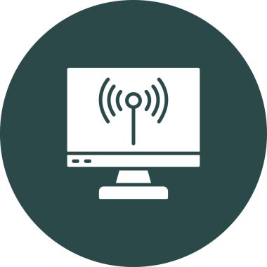 vektör lcd simgesi illüstrasyonu