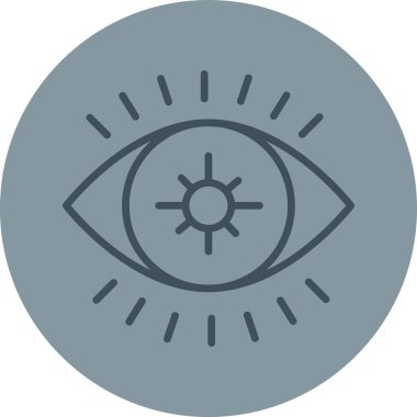 Göz. Web simgesi basit illüstrasyon