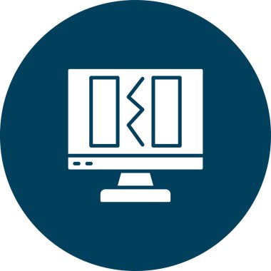 Bilgisayar. Web simgesi basit illüstrasyon