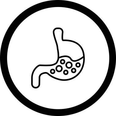 Moda tarzı izole edilmiş arka planda bakteri simgesi