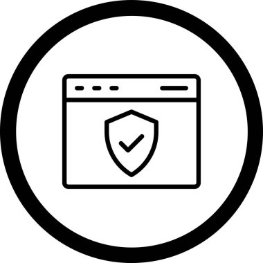 İnternet web simgesi basit tasarım