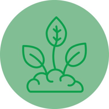 Ağaç simgesinin vektör illüstrasyonu