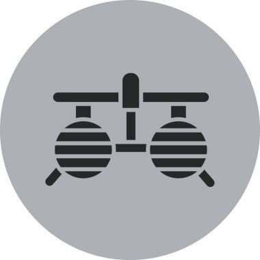 Bisiklet simgesinin vektör illüstrasyonu