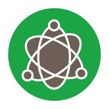 atom. Web simgesi basit illüstrasyon