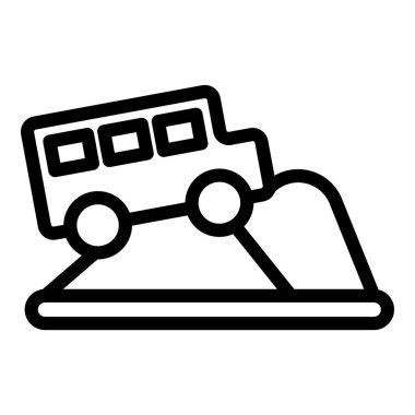 Araba tamir ikonu ana hat vektörü. Araba tamiri. onarım servisi