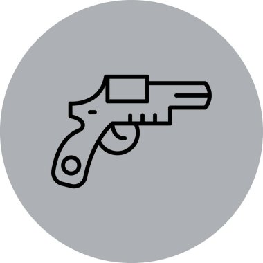 silah simgesi vektör illüstrasyonu