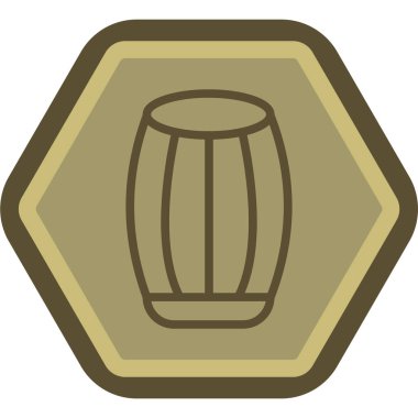 Fıçı ikonu. Vektör İllüstrasyonu