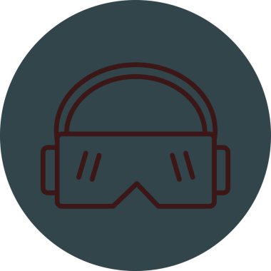 Vr. Web simgesi basit illüstrasyon