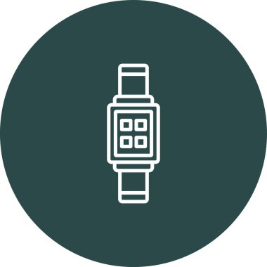 Vektör saati Ico, vektör illüstrasyonu