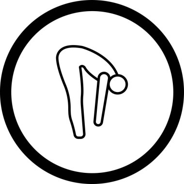 İnsan gövdesi simgesinin vektör illüstrasyonu