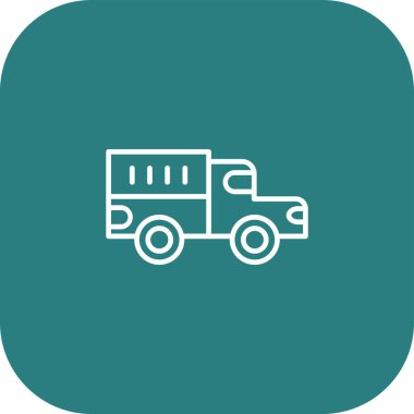 Kamyon simgesinin vektör illüstrasyonu