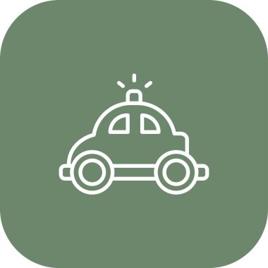 Kişisel ve ticari kullanım için araba vektör simgesi simgesi vektör çizimi..