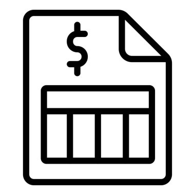 para ve iş hattı vektör simgesi.