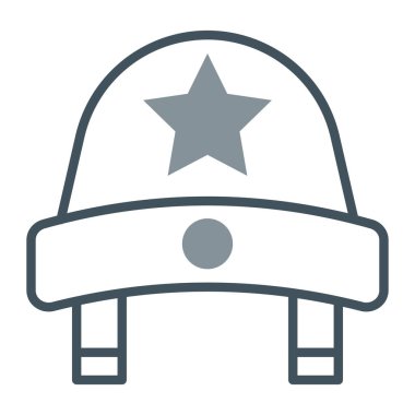 military helmet icon, vector illustration