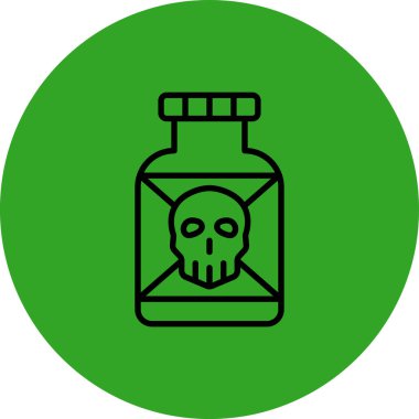zehirli şişe simgesi modaya uygun izole edilmiş arkaplan