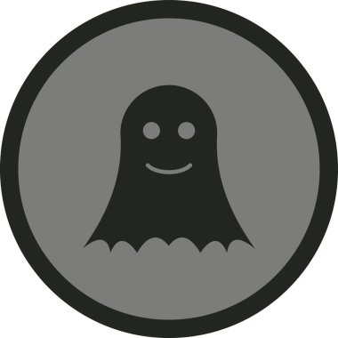Hayalet. Web simgesi basit illüstrasyon