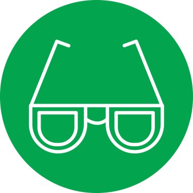 Vektör gözlük simgesi simgesi