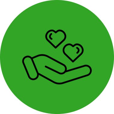 Kişisel ve ticari kullanım için aşk vektör simgesi simgesi vektör çizimi..