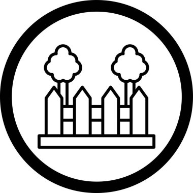 Ağaç simgesinin vektör illüstrasyonu