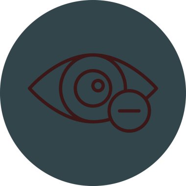 Göz simgesi vektör illüstrasyonu