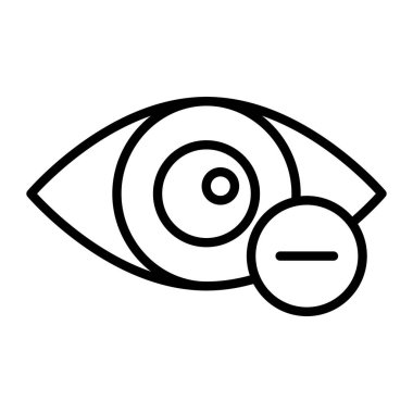 Göz vektör satırı simgesi