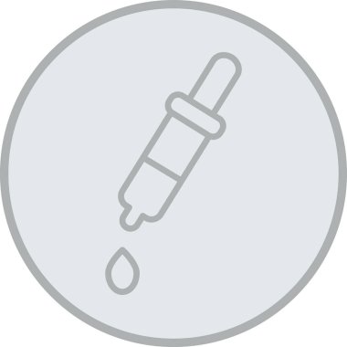 İğne ve iplik çizgi simgesi, dış hat vektörü