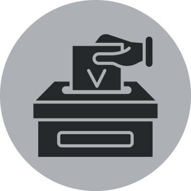 Bir posta kutusu simgesinin vektör illüstrasyonu