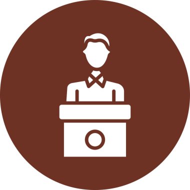 Evrak çantası simgesi olan iş adamının vektör illüstrasyonu