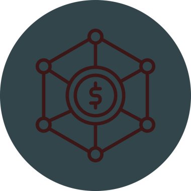 Para ikonu. vektör illüstrasyonu.