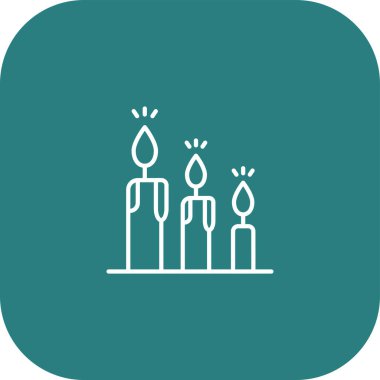 Mumlar vektör illüstrasyon simgesi