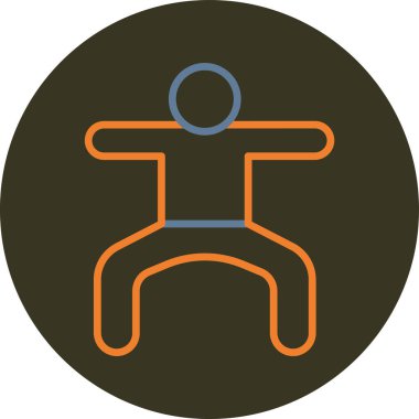 Adamım. Web simgesi basit illüstrasyon