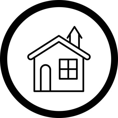 ev simgesi vektör illüstrasyonu