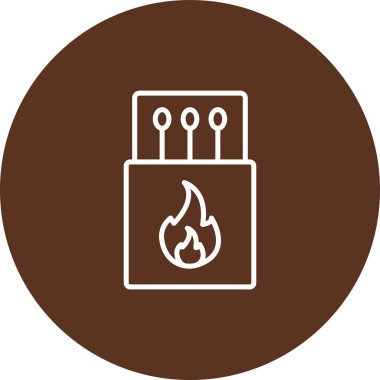 Ateş ikonu. vektör illüstrasyonu