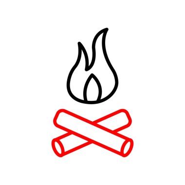 vektör olarak ateş simgesi. logotype