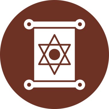 Bir yıldız simgesinin vektör illüstrasyonu