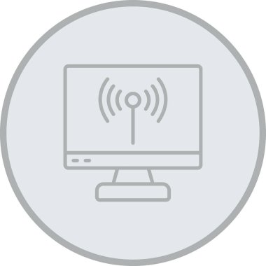 Kablosuz yönlendirici simgesinin vektör çizimi