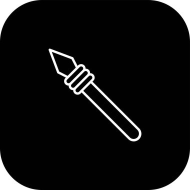 Kalem simgesinin illüstrasyon vektör tasarımı