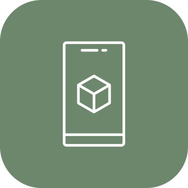 küp simgesi, vektör illüstrasyonu, tasarım