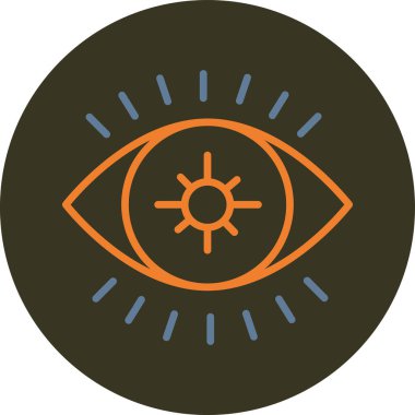 Göz simgesi vektör illüstrasyonu