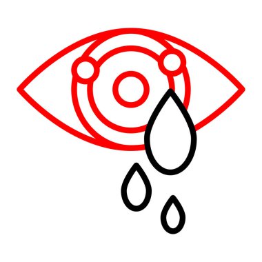 Göz damlası. Web simgesi basit tasarım