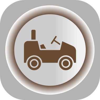 Aracı olan bir kamyonun simgesi