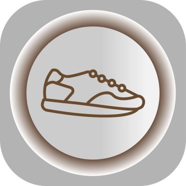 Ayakkabı simgesi, vektör çizimi