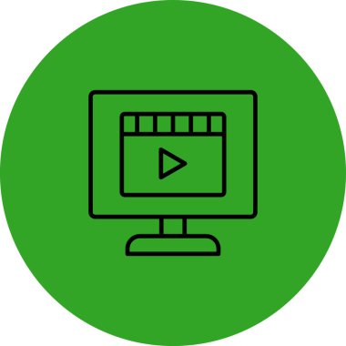 vektör lcd ağ simgesi