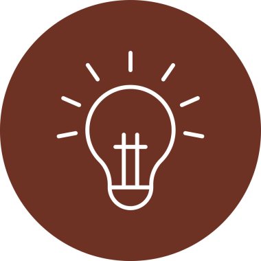 Ampul Ağı simgesi, basit vektör illüstrasyonu